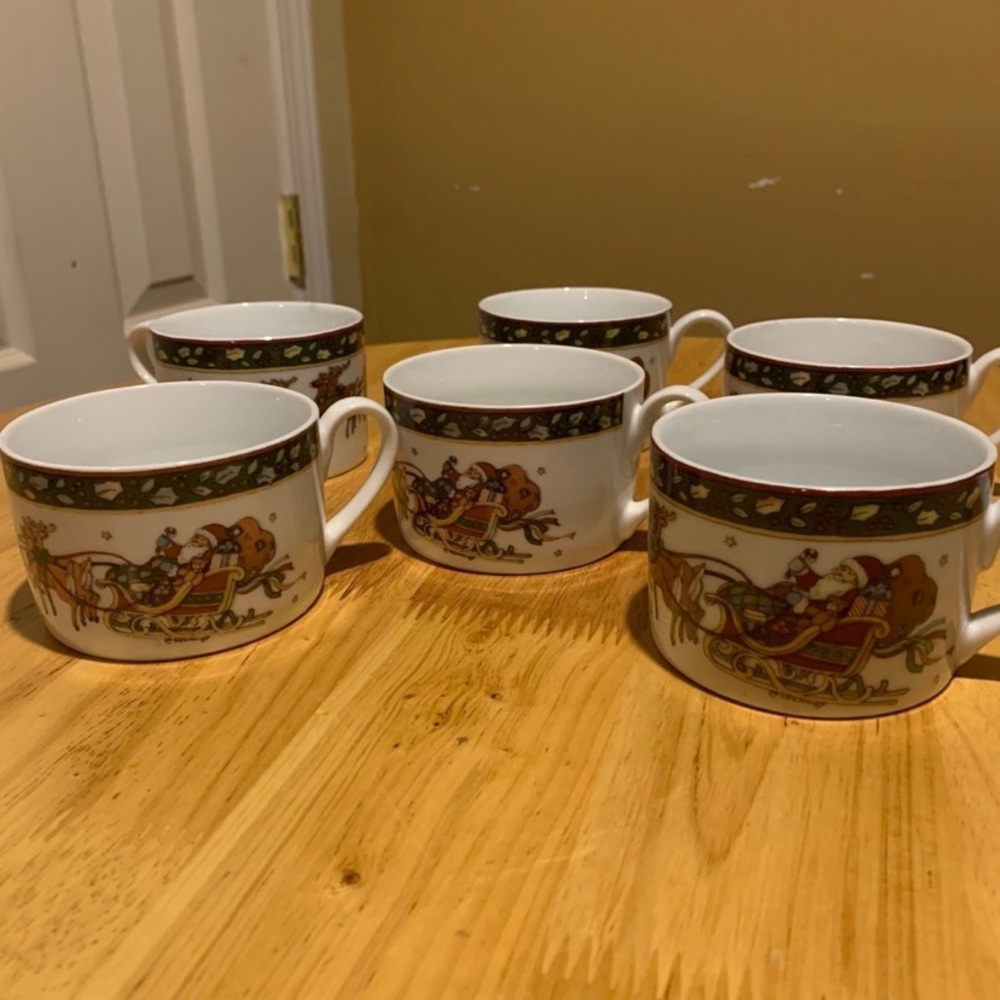6 Christmas Story Susan Winget Coffee Cups